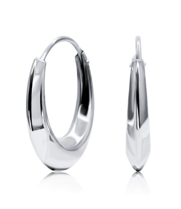 Classy Silver Hoop Earring HO-1695